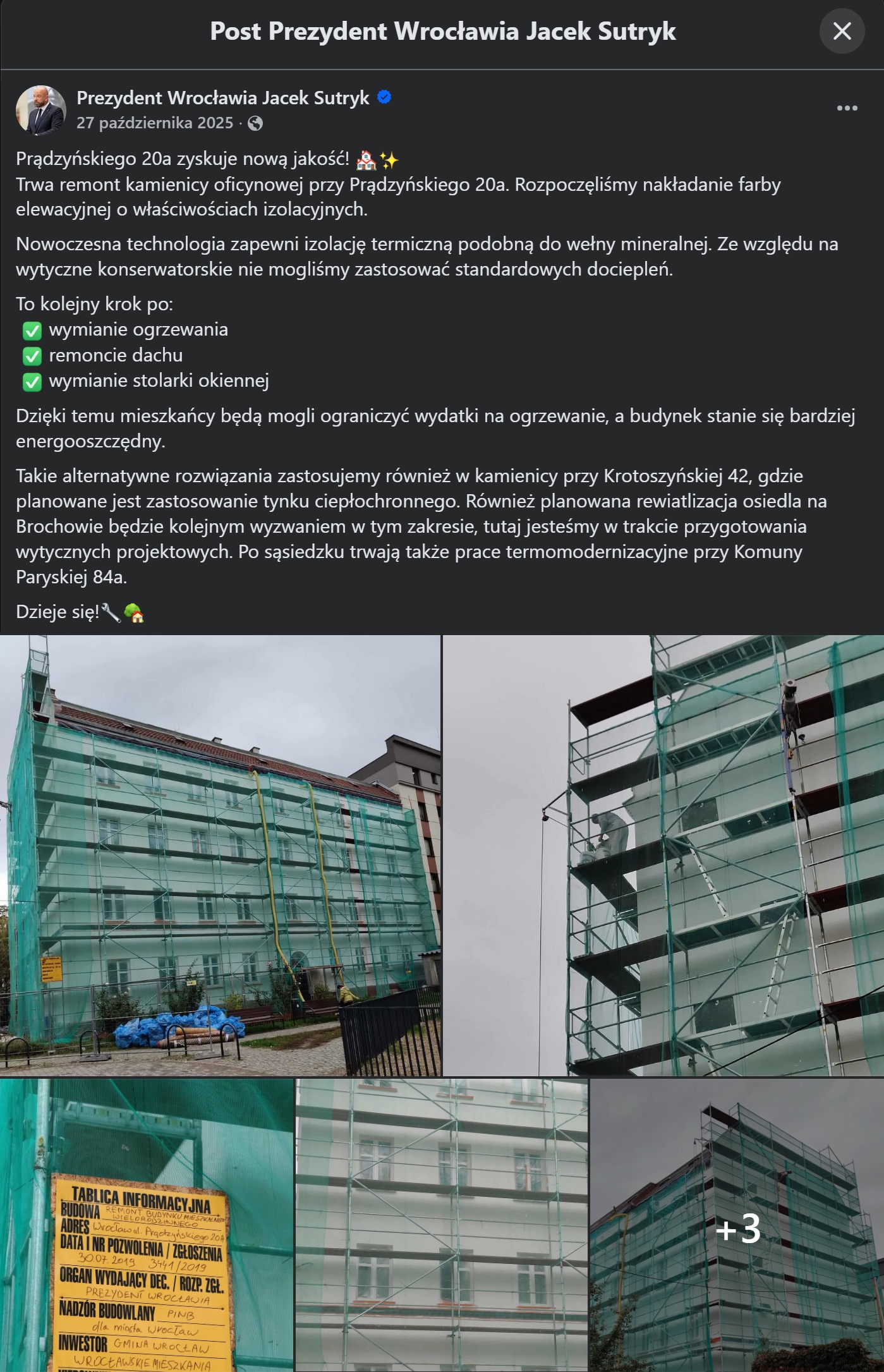 Prezydent Wrocławia Jacek Sutryk